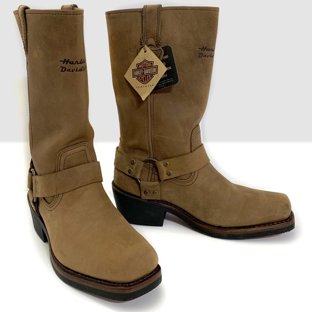 Harley Davidson Riding Boots Hustin Nubuck Leather Womens